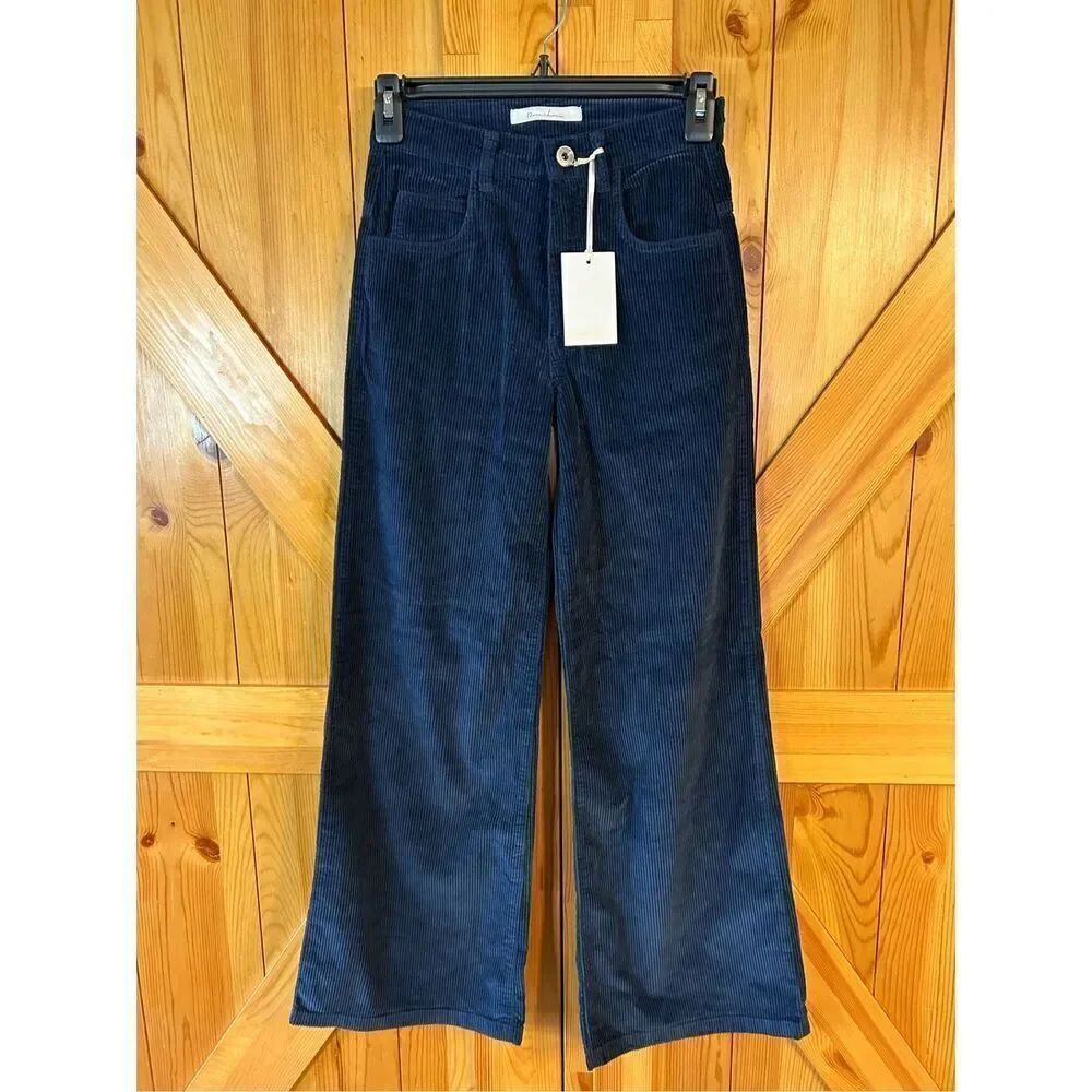 Rose & Lini Corduroy blue pants size 25 nwt Made in Italy (4873)￼